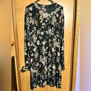 Floral Long-Sleeve Dress